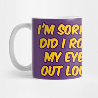 Eye Roll Genderless Mug